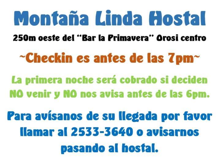 Montana Linda Hostel Orosi Orosí Exterior foto
